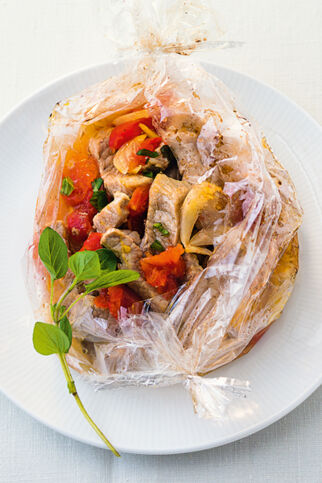 Schnitzel auf Tomaten Schnitzel auf Tomaten