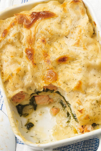 Fisch-Lasagne mit Spinat Fisch-Lasagne mit Spinat