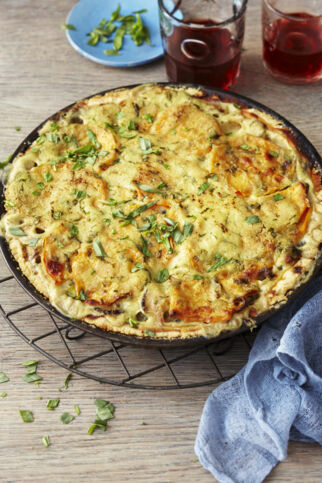 Süßkartoffel-Pilz-Quiche Süßkartoffel-Pilz-Quiche