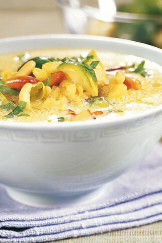 Gerstensuppe mit Rosenkohl Gerstensuppe mit Rosenkohl