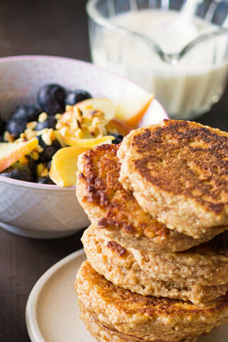 Amaranth-Pancakes mit Heidelbeeren Amaranth-Pancakes mit Heidelbeeren