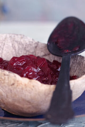 Schlehenaufstrich mit Orange Schlehenaufstrich mit Orange