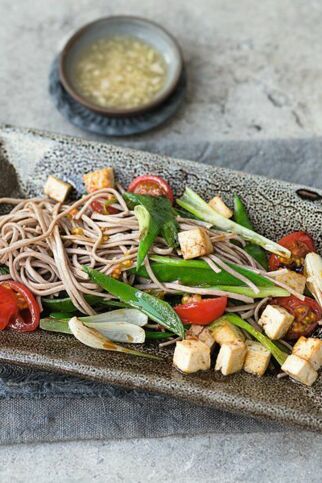 Teriyaki-Tofu mit Zuckerschoten Teriyaki-Tofu mit Zuckerschoten