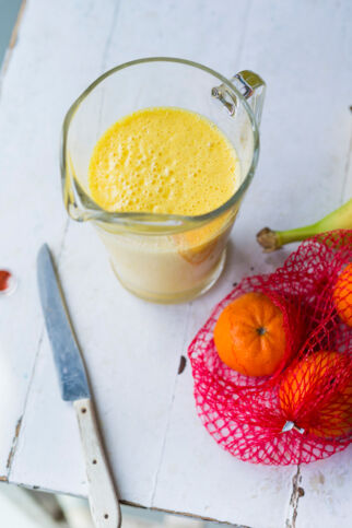 Bananen-Safran-Lassi Bananen-Safran-Lassi