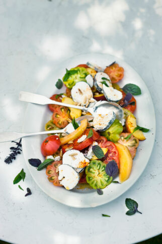 Salade de tomates aux fruits - Fruchtiger Tomatensalat Salade de tomates aux fruits - Fruchtiger Tomatensalat