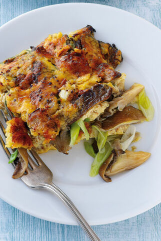 Brotauflauf mit Käse Brotauflauf mit Käse