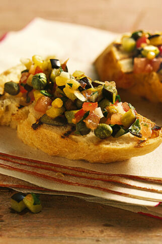 Auberginen-Bruschetta Auberginen-Bruschetta