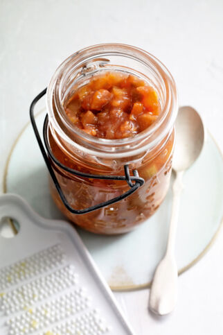 Rhabarber-Aprikosen-Konfitüre Rhabarber-Aprikosen-Konfitüre