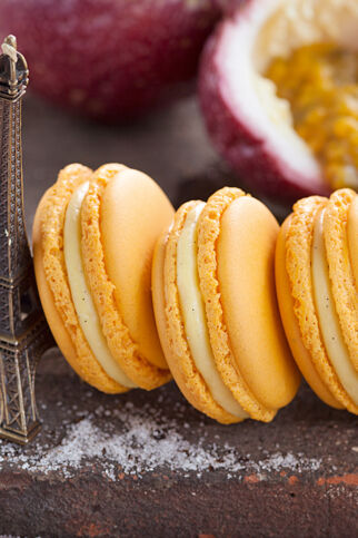 Maracuja-Vanille-Macarons Maracuja-Vanille-Macarons