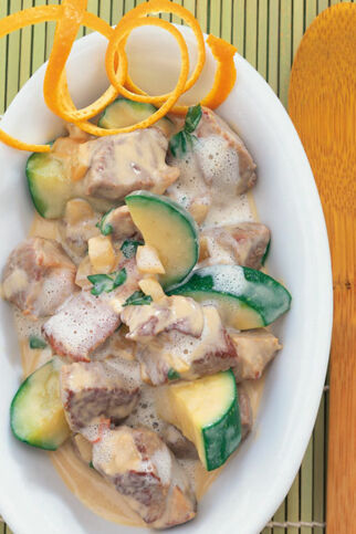 Lamm-Zucchini-Ragout Lamm-Zucchini-Ragout