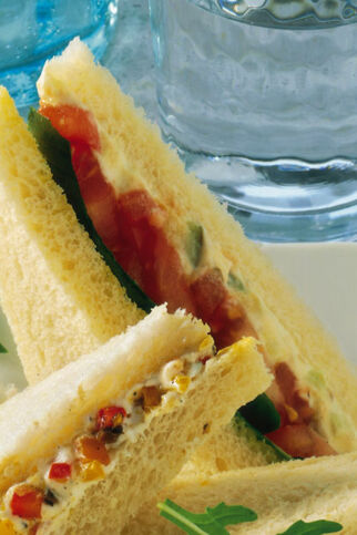 Tramezzini mit Auberginen Tramezzini mit Auberginen