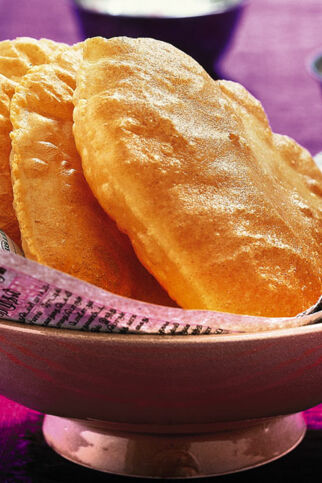 Frittierte Poori-Brote Frittierte Poori-Brote