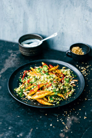 Schupfnudeln mit Gemüse-Pangrattato Schupfnudeln mit Gemüse-Pangrattato