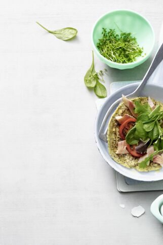 Pfannkuchen mit Räucherfisch Pfannkuchen mit Räucherfisch