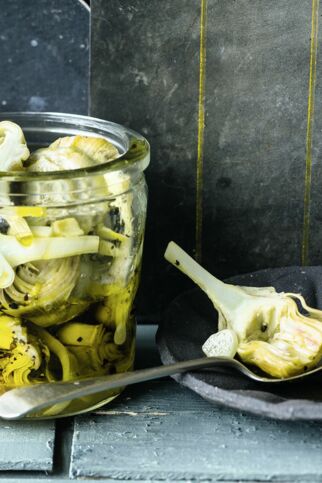 Eingelegte Artischocken Eingelegte Artischocken