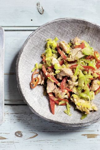 Schweinefleisch-Gemüse-Pfanne Schweinefleisch-Gemüse-Pfanne