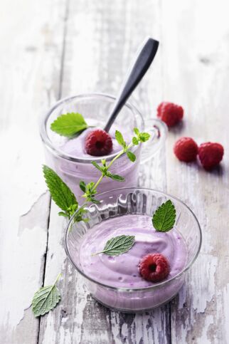 Geeiste Himbeercreme Geeiste Himbeercreme