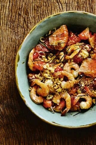 Pomelosalat mit Garnelen Pomelosalat mit Garnelen