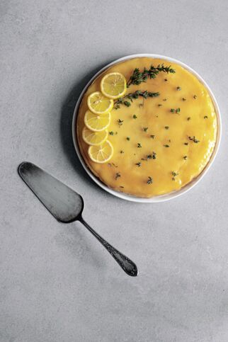 Zitronentarte mit Thymian Zitronentarte mit Thymian