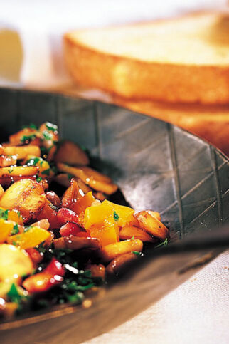 Bruschetta mit Pilzen Bruschetta mit Pilzen