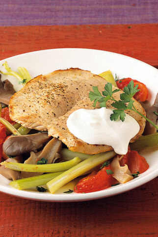 Schweinefilet auf Pilzragout Schweinefilet auf Pilzragout