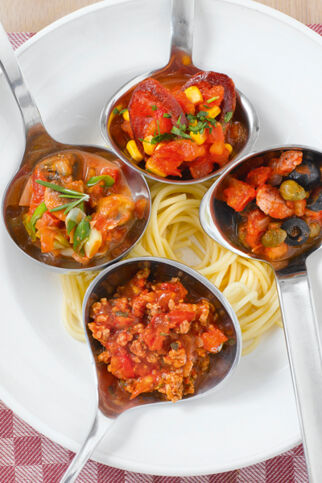 Tomatensauce mit Hackfleisch Tomatensauce mit Hackfleisch