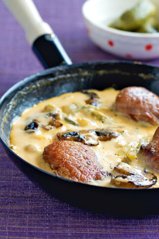 Schweinemedaillons Stroganoff Schweinemedaillons Stroganoff