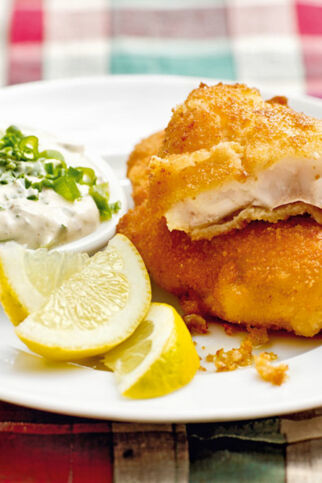 Backfisch mit Blitzremoulade Backfisch mit Blitzremoulade