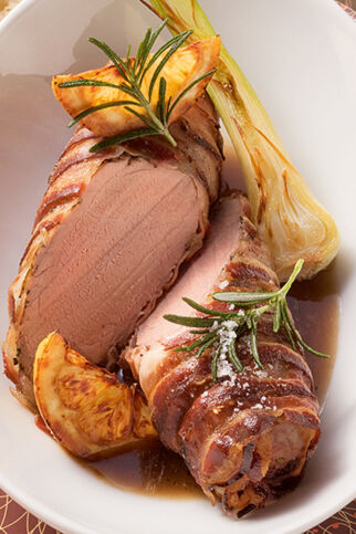 Schweinefilet mit Pancetta und Rosmarin Schweinefilet mit Pancetta und Rosmarin