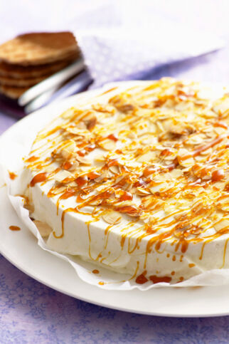 Birnentarte mit Mandel-Karamell-Kruste Birnentarte mit Mandel-Karamell-Kruste