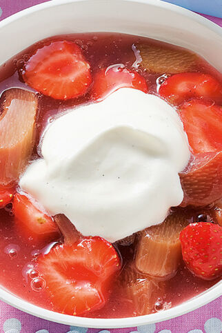 Rhabarber-Kompott mit Vanille Rhabarber-Kompott mit Vanille