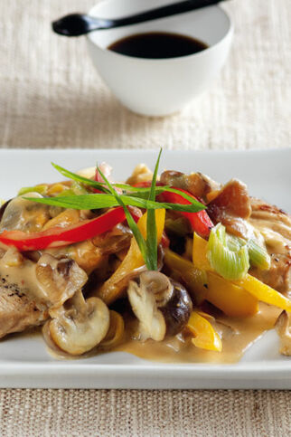 Jägerschnitzel asiatisch Jägerschnitzel asiatisch