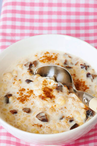 Graupenrisotto mit Pflaume Graupenrisotto mit Pflaume