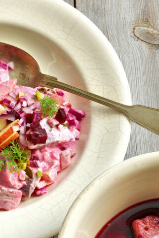 Heringssalat mit Äpfeln Heringssalat mit Äpfeln