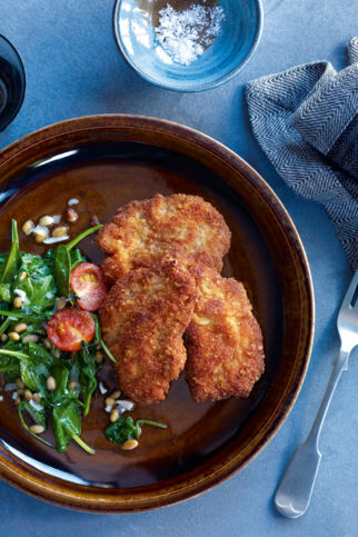 Parmesan-Medaillons Florentiner Art Parmesan-Medaillons Florentiner Art