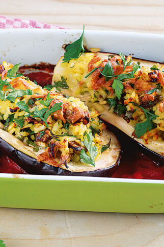 Gefüllte Auberginen Gefüllte Auberginen