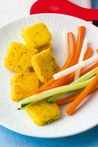 Polentaschnitten mit Gemüse Polentaschnitten mit Gemüse