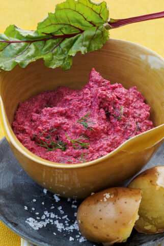 Rote-Bete-Dip mit Schafskäse Rote-Bete-Dip mit Schafskäse
