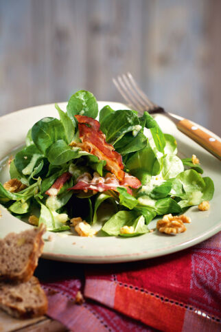 Feldsalat mit Kartoffelvinaigrette Feldsalat mit Kartoffelvinaigrette