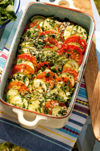 Tomaten-Zucchini-Gratin Tomaten-Zucchini-Gratin