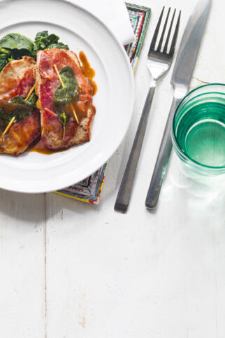 Saltimbocca mit Spinat Saltimbocca mit Spinat