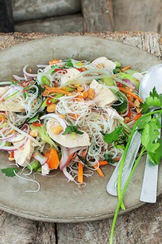 Hähnchen-Reisnudel-Salat Hähnchen-Reisnudel-Salat