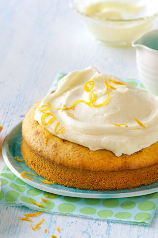 Orangenkuchen mit Frischkäsehaube Orangenkuchen mit Frischkäsehaube