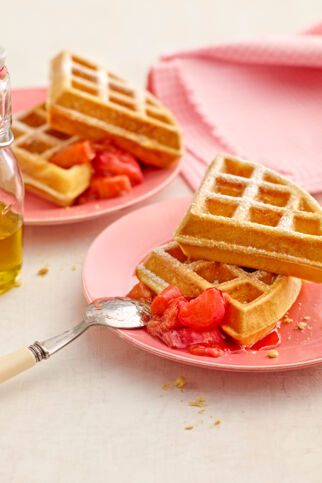 Waffeln mit Mascarpone und Olivenöl Waffeln mit Mascarpone und Olivenöl
