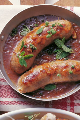 Bratwurst in Biersauce Bratwurst in Biersauce