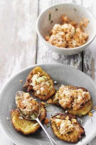 Kartoffelpuffer mit Lachstatar Kartoffelpuffer mit Lachstatar