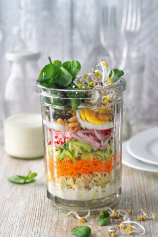 Brunnenkresse-Rohkost mit Zartweizen Brunnenkresse-Rohkost mit Zartweizen