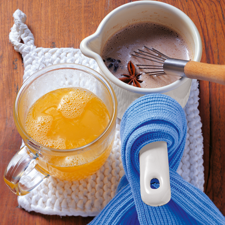 Ingwertee mit Mandarinen und Reissirup Ingwertee mit Mandarinen und Reissirup