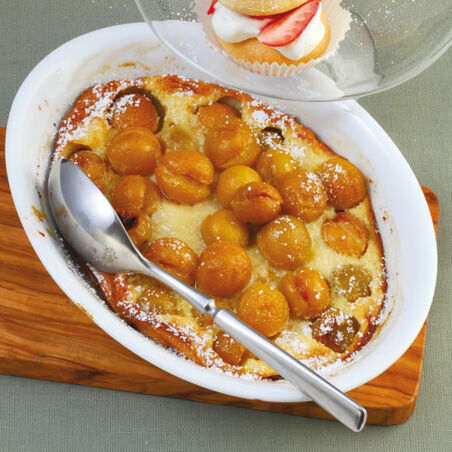 Clafoutis mit Mirabellen Clafoutis mit Mirabellen