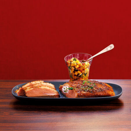 Entenbrust mit Ananas-Salsa Entenbrust mit Ananas-Salsa